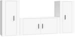vidaXL 3-Tlg TV-Schrank-Set Wei&szlig; Holzwerkstoff 3188534