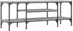 vidaXL TV-Schrank Grau Sonoma 121x35x45 cm Holzwerkstoff & Eisen