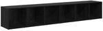 vidaXL TV-Schrank-Set Schwarz Eichen-Optik Holzwerkstoff 3393550