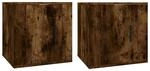 vidaXL TV-Wandschr&auml;nke 2 Stk R&auml;uchereiche 40x34,5x40 cm 816651