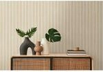 Bricoflor Akustikpaneele Tapete Creme Wei&szlig; 3D Holztapete Modern Ideal f&uuml;r