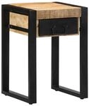 vidaXL Beistelltisch 35x35x50 cm Raues Massivholz Mango 4015943