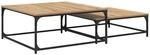 vidaXL Nesting Couchtisch 2 Stk Artisan-Eiche 80 x 8035 x cm 881894