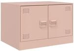 vidaXL Couchtisch Rosa 67x50x44 cm Stahl