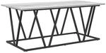 vidaXL Couchtisch Grau Sonoma 100 x 50 x 40 cm Sperrholz und Metall 869711