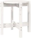 vidaXL Couchtisch Wei&szlig; &Oslash; 42,5x45 cm Massivholz Kiefer 822313