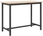 vidaXL Tisch Natur 100 x 50 x 77 cm Ingenieure Holz und Stahl 873784