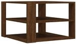 vidaXL Couchtisch Braun Eichen-Optik 59,5x59,5x40 cm Holzwerkstoff 834256