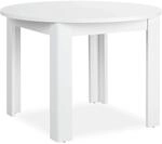Homestyle4u Esstisch Rund 106 cm Wei&szlig; 2790