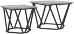 vidaXL Beistelltisch-Set 2 Stk Grau Sonoma 50 x 50 x 40 cm 868270