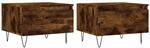 vidaXL Couchtische 2 Stk R&auml;uchereiche 50x46x35 cm Holzwerkstoff 830871