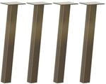 vidaXL Couchtischbeine 4 Stk Naturstahl 42 cm Stahl 4012491