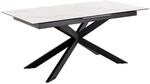 ebuy24 Irwine Esstisch 90x168/210cm inkl 1 Zusatzplatte Wei&szlig;