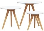 vidaXL Couchtisch Braun 50 x 50 x 46 cm Massivholz Walnuss 42009908