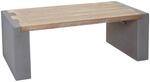 MCW Couchtisch A15 Beton-Optik Tanne Holz Rustikal Massiv 46x122x60cm
