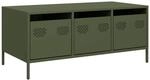 vidaXL Couchtisch Olivgr&uuml;n 101,5x50x43,5 cm Kaltgewalzter Stahl 851272