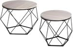 MCW Couchtisch-Set L37 Eiche-Grau-Optik