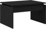 vidaXL Couchtisch Schwarz Eichen-Optik 68 x 38 x 50 cm Holzwerkstoff 862663