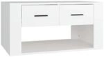 vidaXL Couchtisch Wei&szlig; 80x50x40 cm Holzwerkstoff 816528