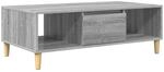 vidaXL Couchtisch Grau Sonoma 103,5 x 60 x 35 cm Holzwerkstoff 876194