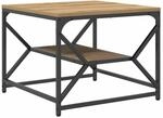vidaXL Couchtisch Eiche handwerklich 51 x 50 x 40 cm 868230