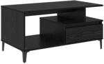 vidaXL Couchtisch Schwarz Eichen-Optik 90 x 49 x 45 cm Holzwerkstoff 881053