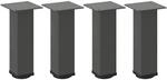 vidaXL Couchtischbeine 4 Stk Anthrazit 30-32 cm Stahl 4012462