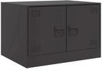 vidaXL Couchtisch Schwarz 67x50x44 cm Stahl