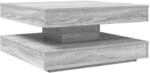 vidaXL Couchtisch 360-Grad Drehbar Grau Sonoma 70x70x34,5 cm 858484