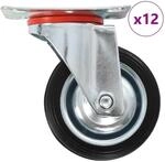 vidaXL 12 Stk Lenkrollen 75 mm 277942