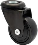 Wagner M&ouml;bel-Lenkrolle 3C-Serie Softrolle Kugellager Tragkraft 50 kg Schwarz