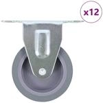 vidaXL 12 Stk Bockrollen 75 mm 277827