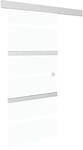 vidaXL Schiebet&uuml;r ESG-Glas und Aluminium 90x212 cm Silbern 288053