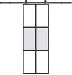 vidaXL Schiebet&uuml;r mit Beschlag 76x205 cm Hartglas & Aluminium 3332974