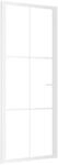vidaXL Innent&uuml;r 83x201,5 cm Wei&szlig; ESG-Glas und Aluminium 350573
