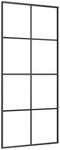 vidaXL Schiebet&uuml;r Aluminium und ESG Glas 90x205 cm Schwarz 288065