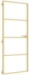 vidaXL Innent&uuml;r Schlank Golden 83x201,5 cm Hartglas und Aluminium 155137