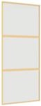 vidaXL Schiebet&uuml;r Golden 90x205 cm Matt ESG-Glas und Aluminium 155152