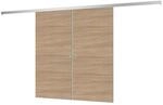 inova Holzschiebet&uuml;r Wildeiche 1510 x 2035 mm Komplettset mit Griffmuschel...