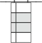 vidaXL Schiebet&uuml;r mit Beschlag 102,5x205 cm Hartglas und Aluminium 3333036
