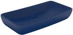 vidaXL Luxus-Waschbecken Rechteckig Matt Dunkelblau 71x38 cm Keramik 146957