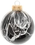 Krebs Glas Lauscha Weihnachtsbaumkugel Marmoroptik 1-tlg. 8cm