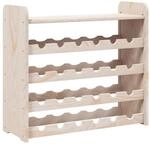 vidaXL Weinregal mit Oberplatte 67,5x25x60 cm Massivholz Kiefer 4007558