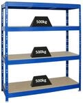 PROREGAL Profi Schwerlastregal Rhino HxBxT 180 x 160 x 60 cm 4...