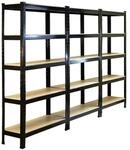 Monstershop 3 x Monster Racking T-Rax 75cm Lagerregal Schwarz mit Gratis...