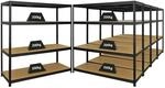 PROREGAL Mega Deal 5er-Set Schwerlastregal Giant Elephant 160x150x60cm mit 4...