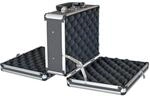HMF 14411-02 Alu Transportkoffer Doppelseitig 31 x 26 x 15 cm Schwarz