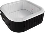 Juskys Aufblasbarer Whirlpool SpaLuxe Schwarz-Wei&szlig;