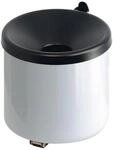 PROREGAL Runder Feuerl&ouml;schender Wandaschenbecher 2 Liter Hx&Oslash; 16 x 16 cm Metal Wei&szlig;