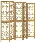 vidaXL 5 Tlg Raumteiler Braun Massivholz Paulownia 358870